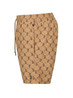 ANDRES OVERPRINT SWIM SHORTS 12 ANDRES OVERPRINT SWIM SHORTS -Deals Simple Men Wear Store M751050 CARAMEL 3