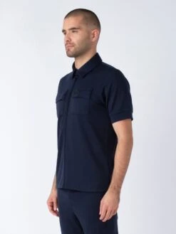 ORNE ZIP THROUGH POLO -Deals Simple Men Wear Store M751402 DARKNAVY 2