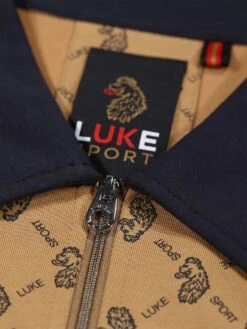 HENDERSON ZIP NECK POLO -Deals Simple Men Wear Store M751450 CARAMEL 3