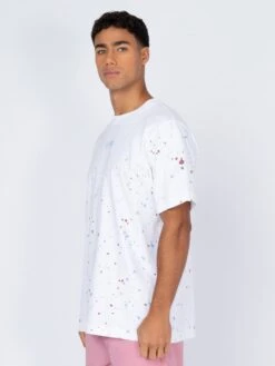 ST KITTS PAINT SPLATTER T-SHIRT -Deals Simple Men Wear Store M760157 WHITE 2 e2f7244d 32f1 4f22 a591 8b50c277d17d