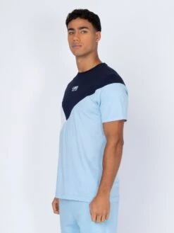 ST LUCIA T-SHIRT 9 ST LUCIA T-SHIRT -Deals Simple Men Wear Store M760158 DRKNAVY SKYBLUE WHT 2