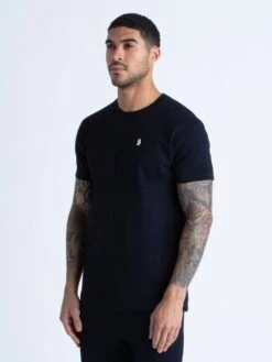 CANGGU MERCERISED JACQUARD T-SHIRT -Deals Simple Men Wear Store M760159 DARKNAVY 2