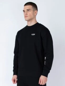 EXCEPTIONAL RELAXED FIT SWEAT -Deals Simple Men Wear Store M760354 BLACK 2
