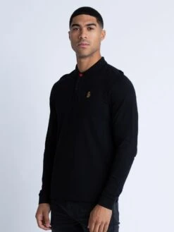 WILLIAMS LS POLO 9 WILLIAMS LS POLO -Deals Simple Men Wear Store ZM12010A LS BLACK 2